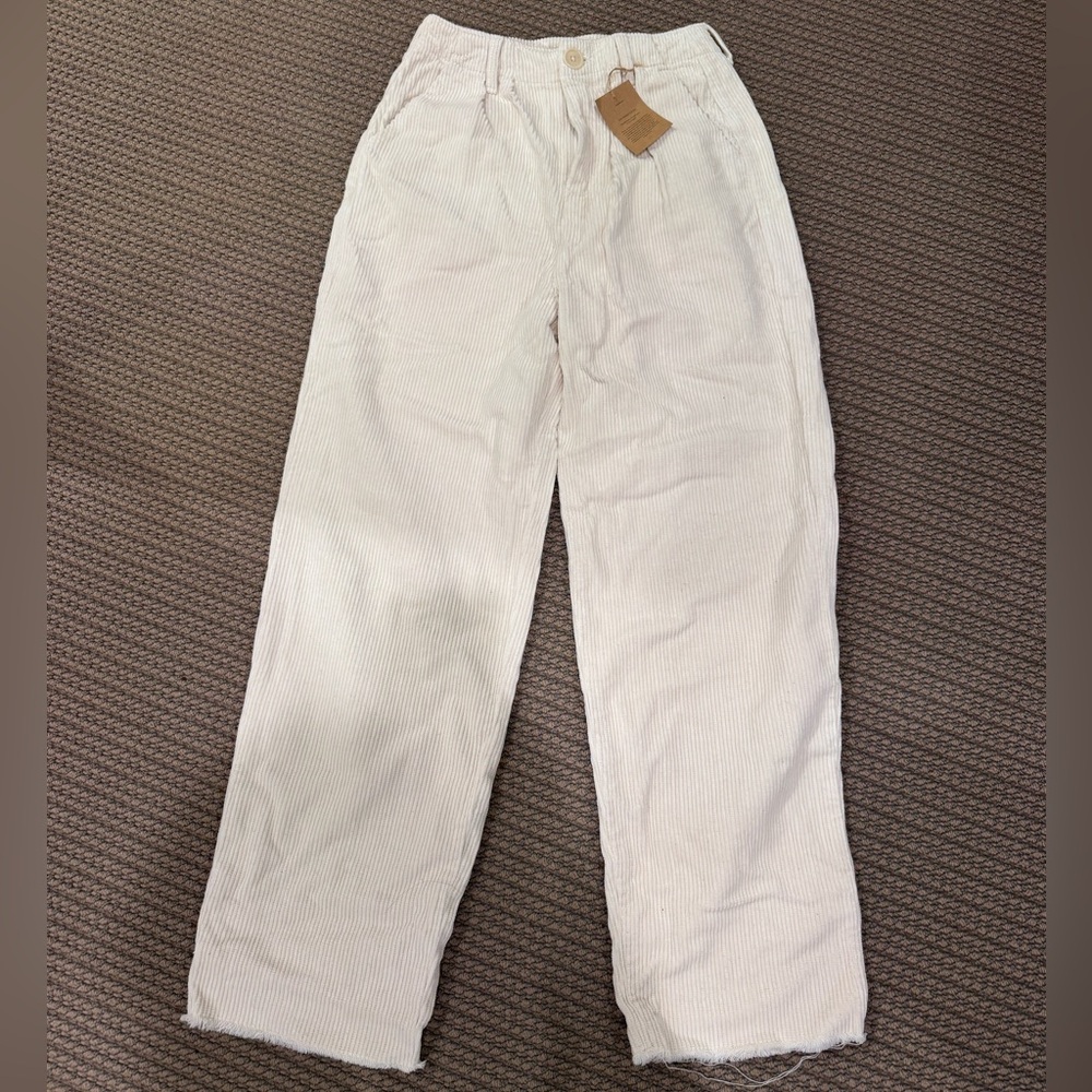 New Rudy Jude cream corduroy pants size 0